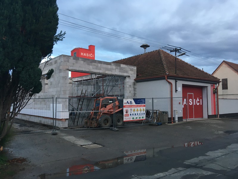 Výstavba přístavby hasičské zbrojnice (2022)